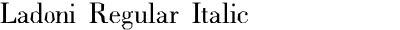 Ladoni Regular+Italic